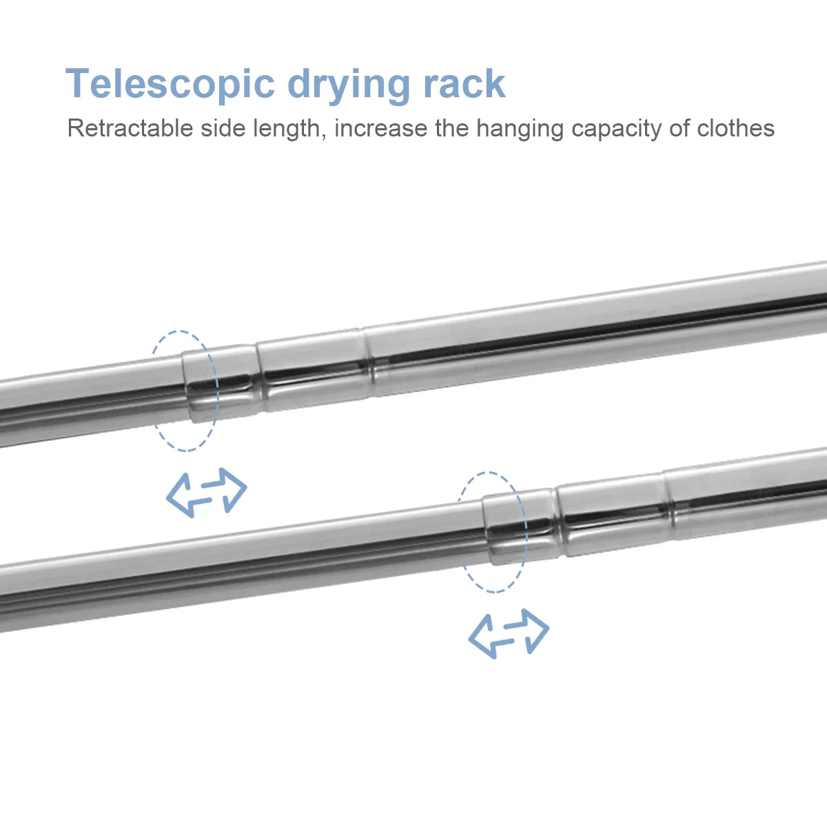 Untyo Clothes Drying Rack 79 Inches, Adjustable Folding Stainless Steel X325