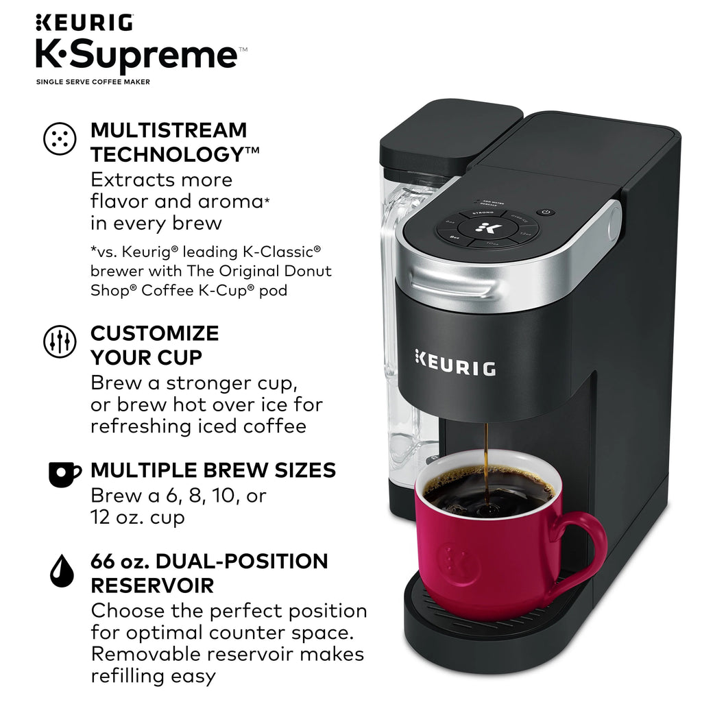 Keurig K-Supreme Single-Serve K-Cup Pod Coffee Maker, Black G914