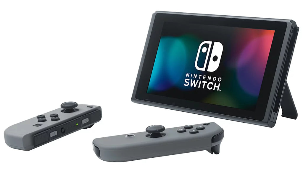 Nintendo Switch Gray Joy-Con with Headset Bolt Action Bundle Accessories M6153