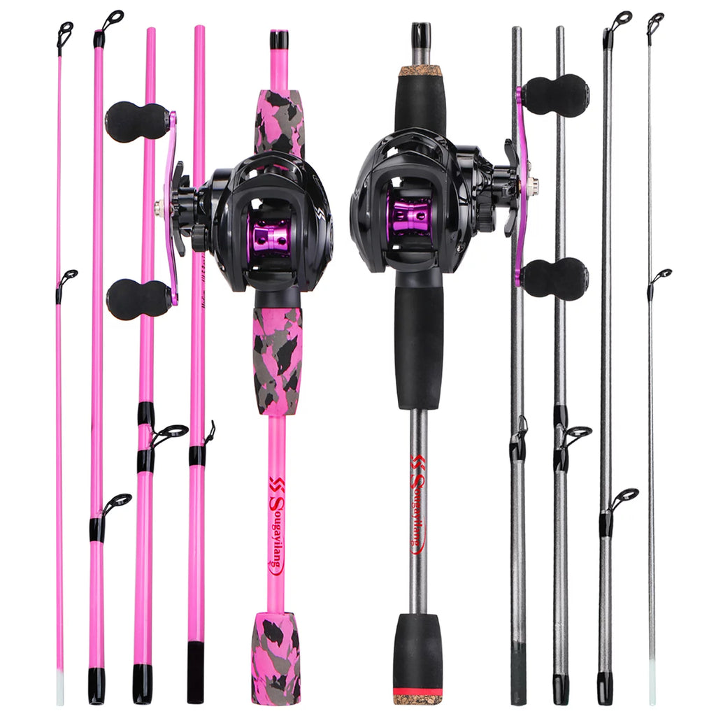 Sougayilang Casting Fishing Rod and Reel Combo W614415