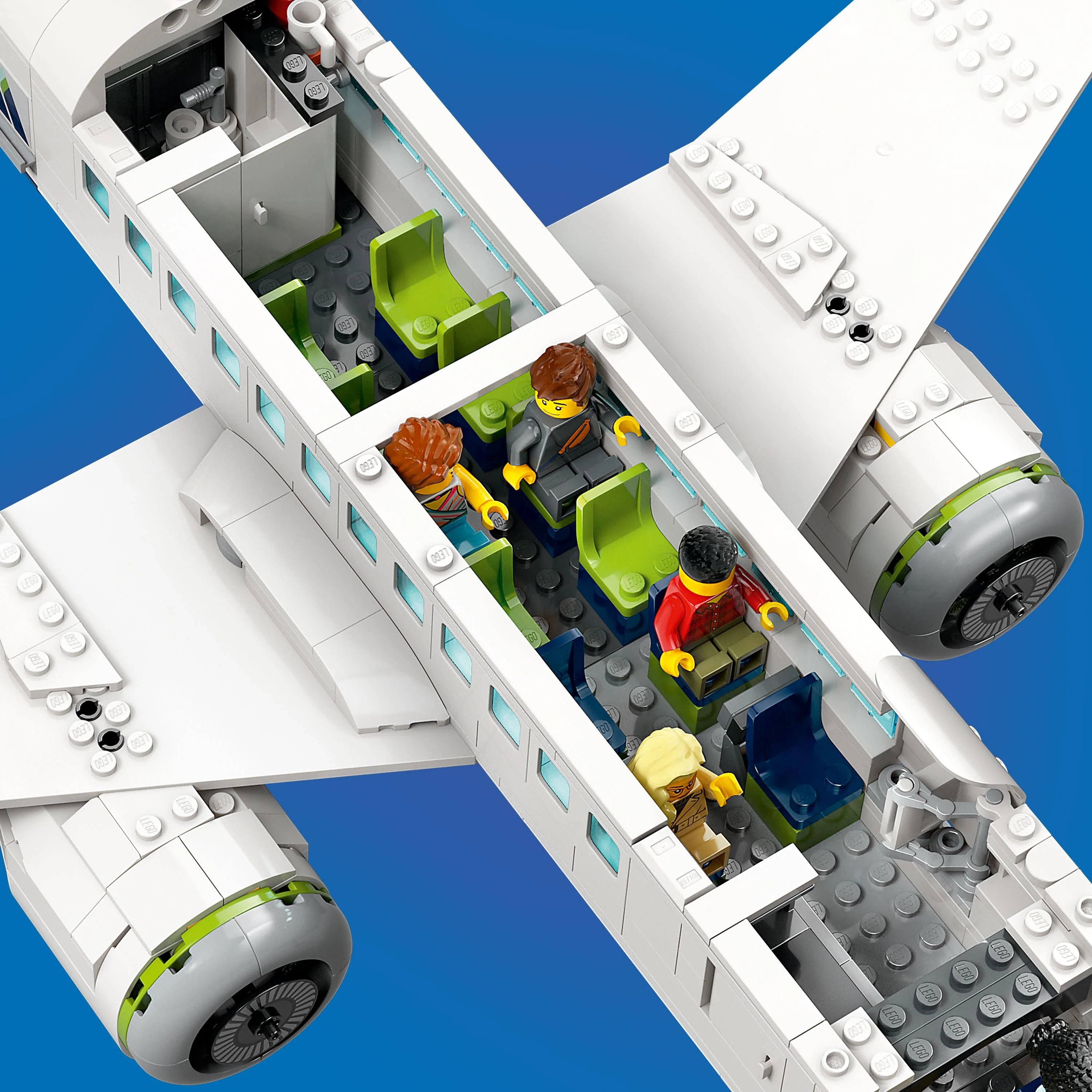 LEGO City Passenger Airplane 60367 Building Toy Set with 9 Minifigures O256977