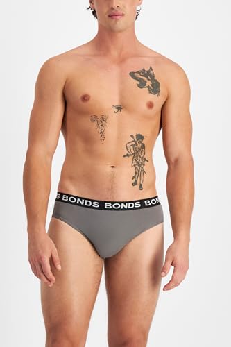 Bonds Classic Everyday Cotton Blend Brief Underwear for Men, 3-Pack N7748