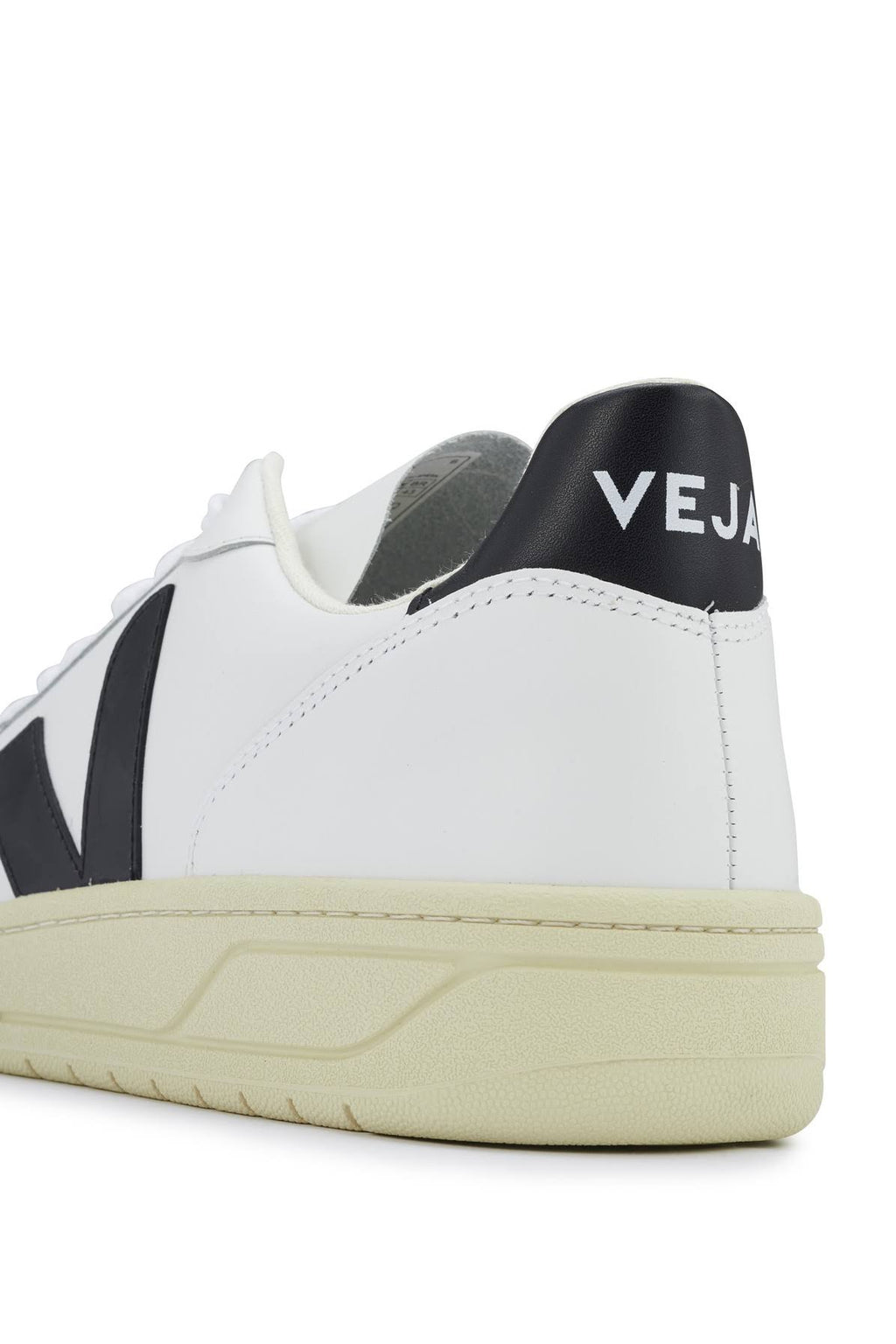 Veja V-10 Leather Sneakers White Black E78341