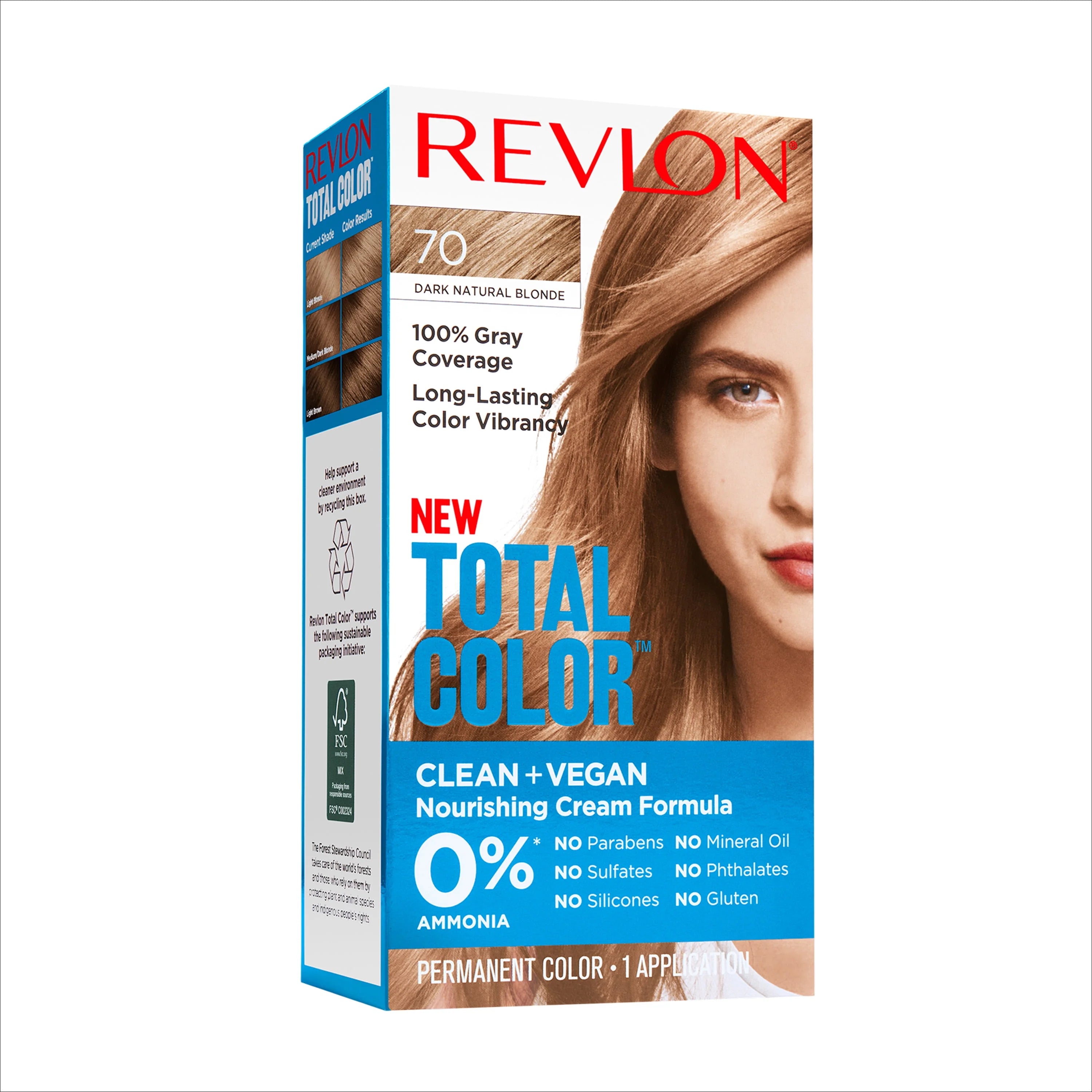 Revlon Total Color Permanent Hair Color, 535 Medium Golden Mahogany X49899