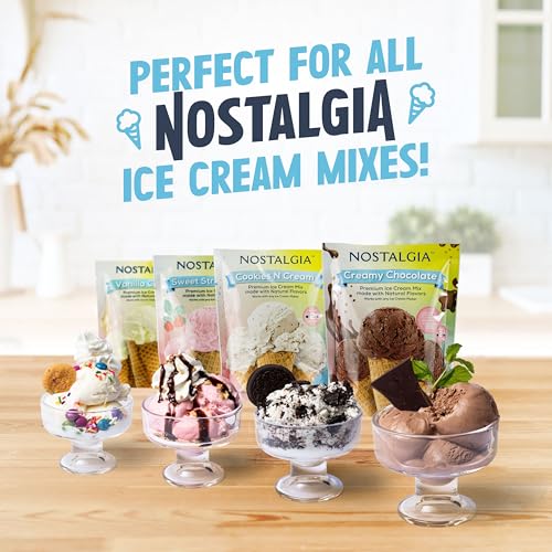 Nostalgia 2-Quart Electric Ice Cream Maker, Stainless Steel H3717