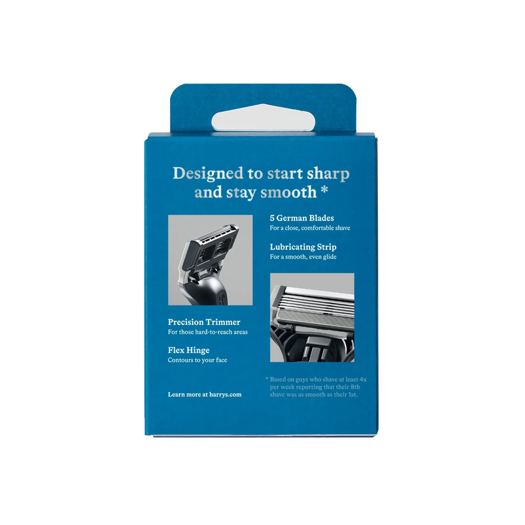 Harry's Men's 5-Blade Razor Refills, 4 Count N642