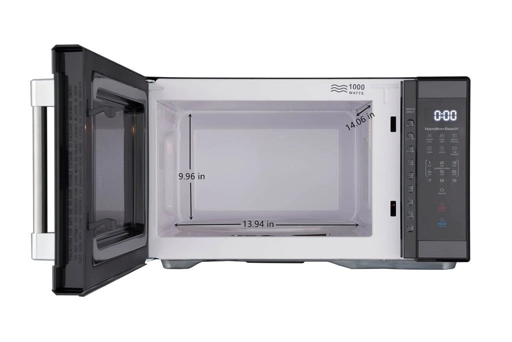Hamilton Beach 1.1 cu ft Countertop Microwave Oven Stainless Steel U764319