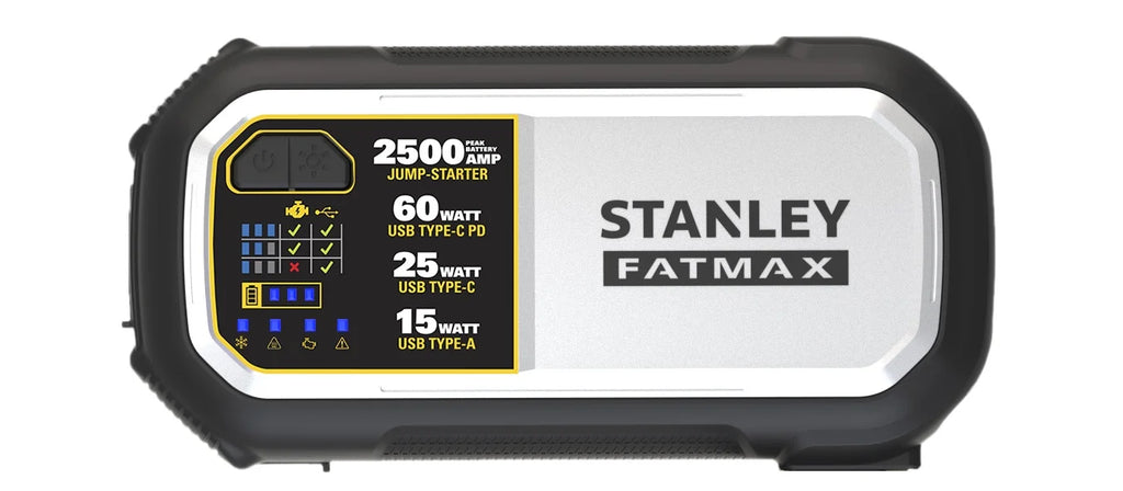 Stanley FatMax 2500 Amp Lithium Jump Starter with USB Power Bank K808236
