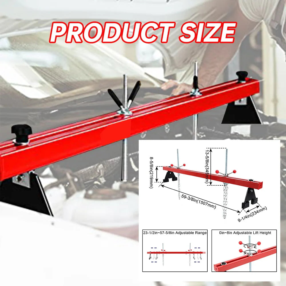 Kojem 1100 Lbs Transverse Engine Support Bar with Dual Hooks D3574