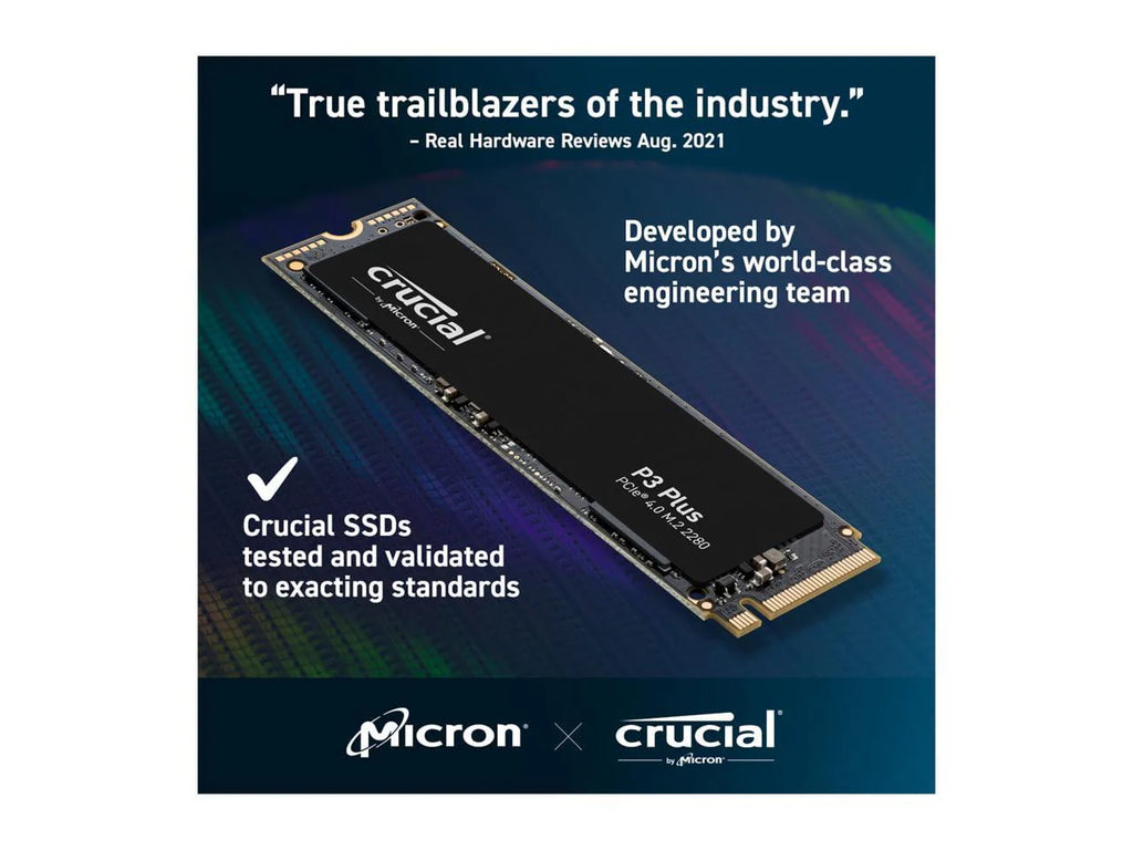 Crucial P3 Plus 4TB PCIe 4.0 NVMe M.2 2280 Internal SSD P30118