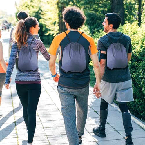 GoodtoU 40 Pack Drawstring Backpacks Waterproof Nylon Cinch Bags for School Gym N792