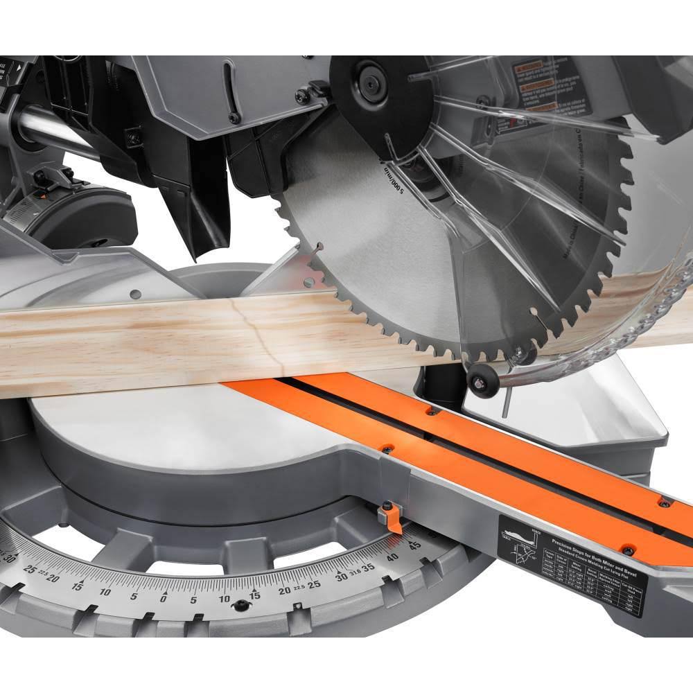 Ridgid 15 Amp 12 in. Dual Bevel Sliding Miter Saw R4222 P8288