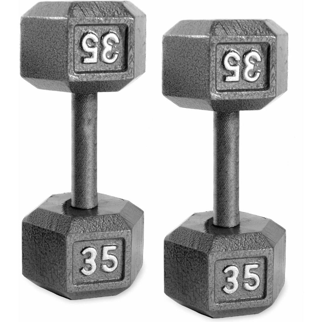 CAP Barbell Cast Iron Dumbbell 25 Lb Pair H734