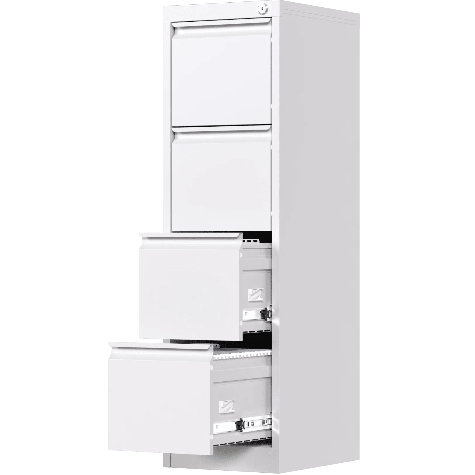 SUPEER 4 Drawer File Cabinet with Lock, Metal Vertical Storage, Black E499