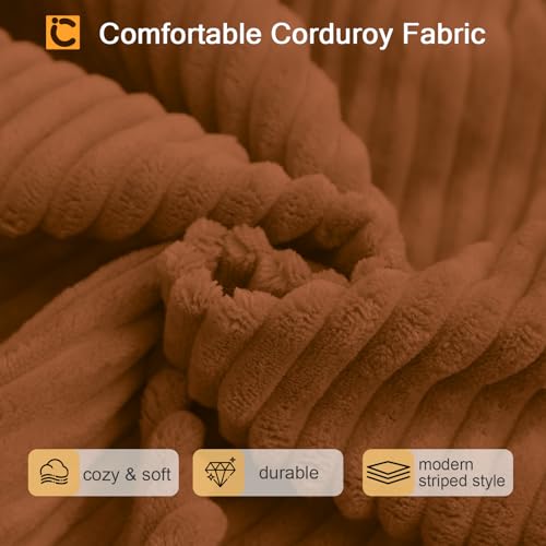 COMAX Folding Sofa Bed Convertible Chair Bed Corduroy 3-in-1 Floor Couch, Dark Grey E940