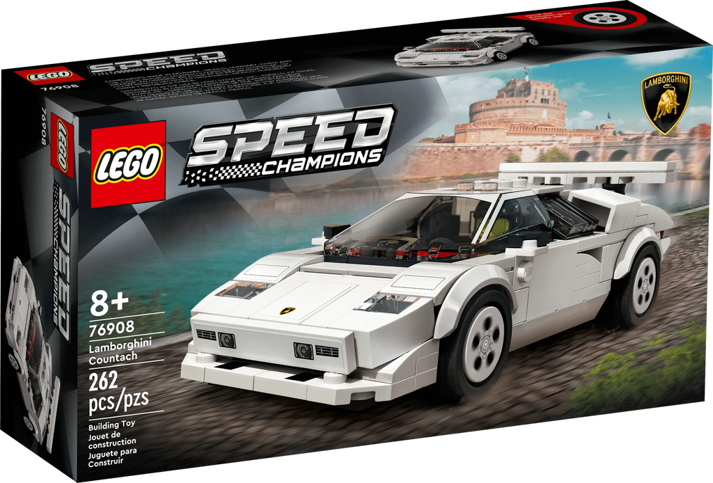 LEGO Speed Champions Lamborghini Countach 76908 Race Car Building Set I1337
