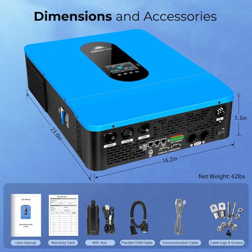 SUNGOLDPOWER 10000W 48V Solar Inverter Split Phase with 2 MPPT Controllers J488