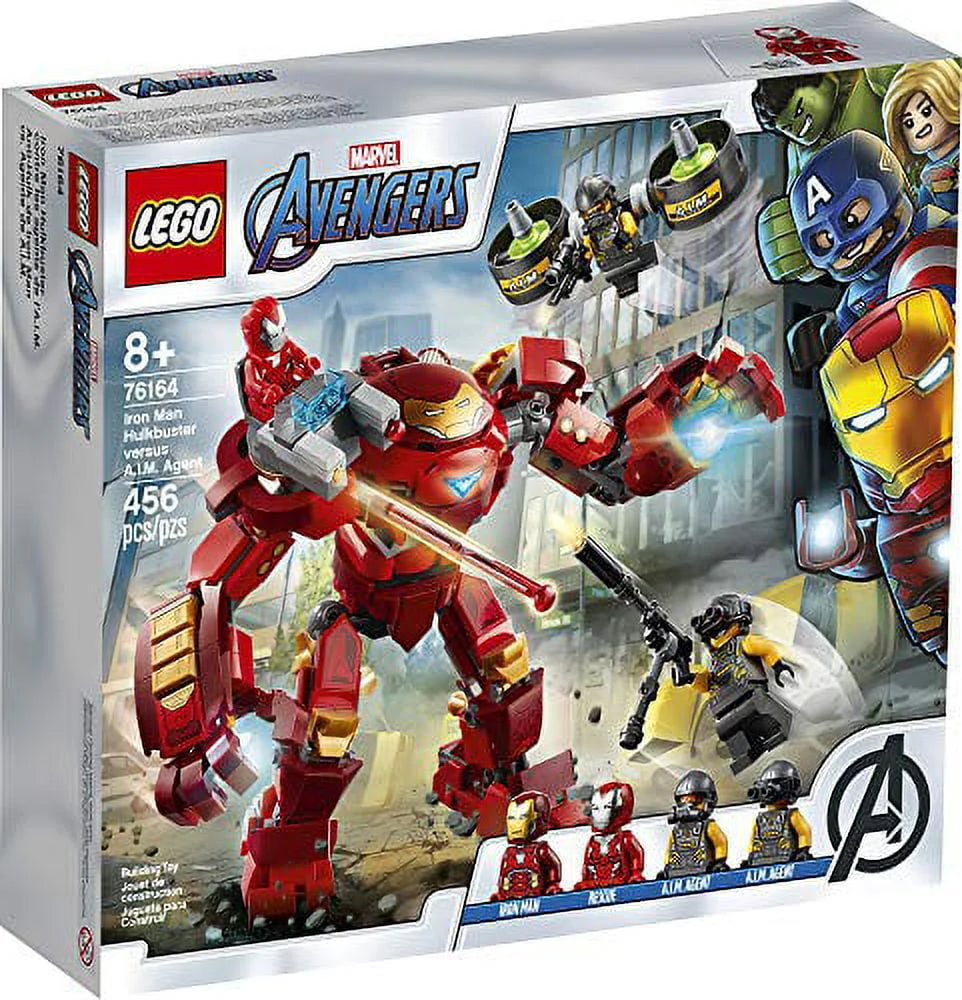 LEGO Marvel Avengers Iron Man Hulkbuster Versus A.I.M. Agent 76164 Brick-Build Playset with Minifigures Q9955
