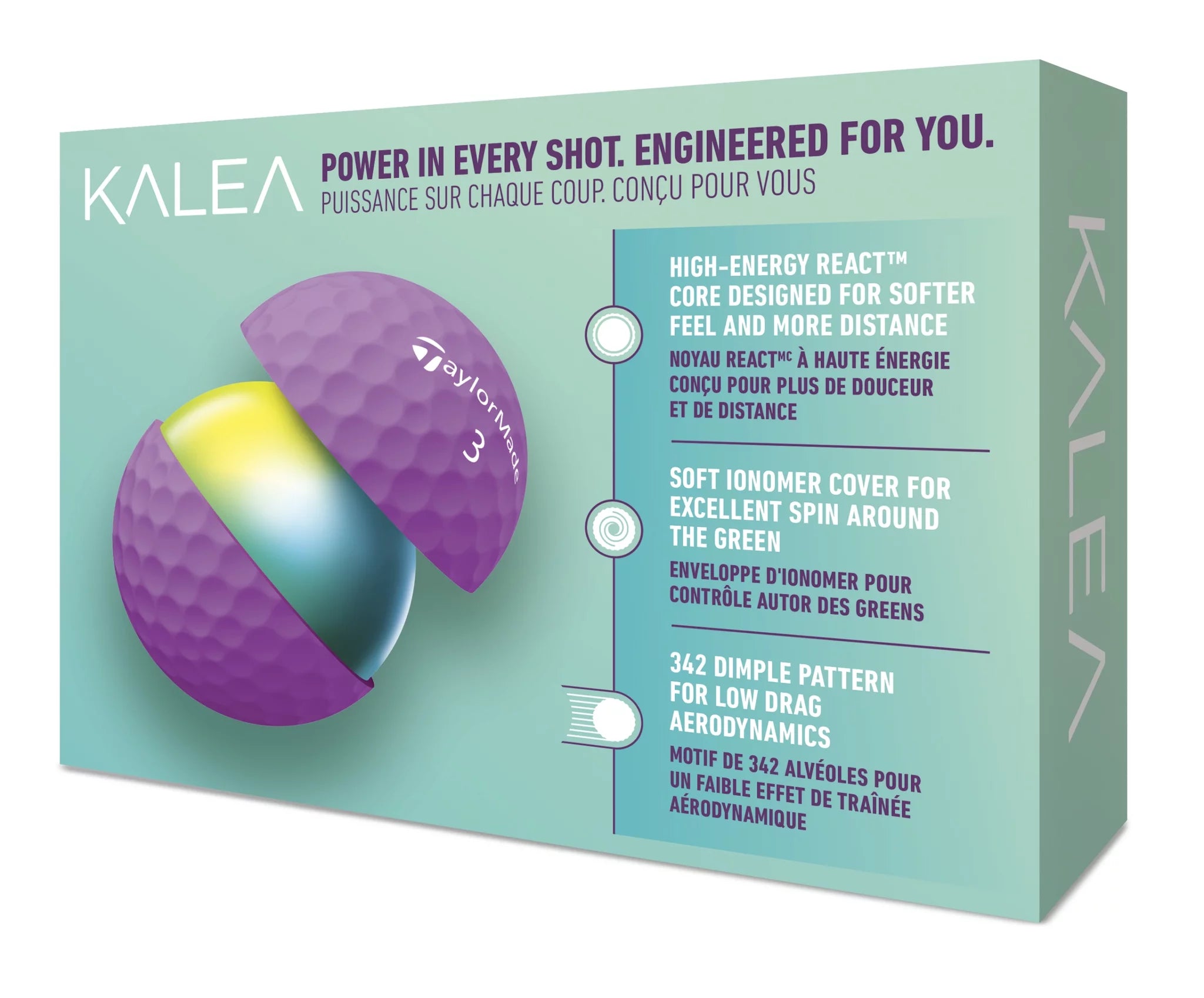 TaylorMade Kalea Purple Women's Golf Balls 12 Pack T8373