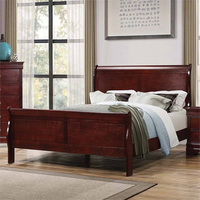 Coaster Furniture Louis Philippe Cherry Full Sleigh Bed D8908