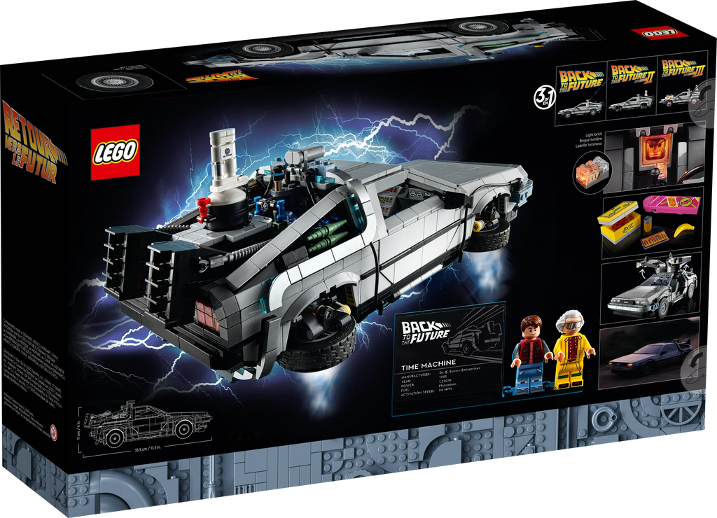 LEGO Icons Back to the Future Time Machine 10300 Building Kit Q811751