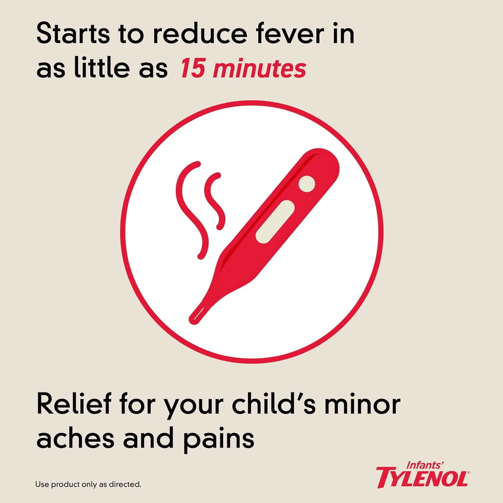 Infants' Tylenol Acetaminophen, Dye-Free Cherry, 2 fl oz P517914
