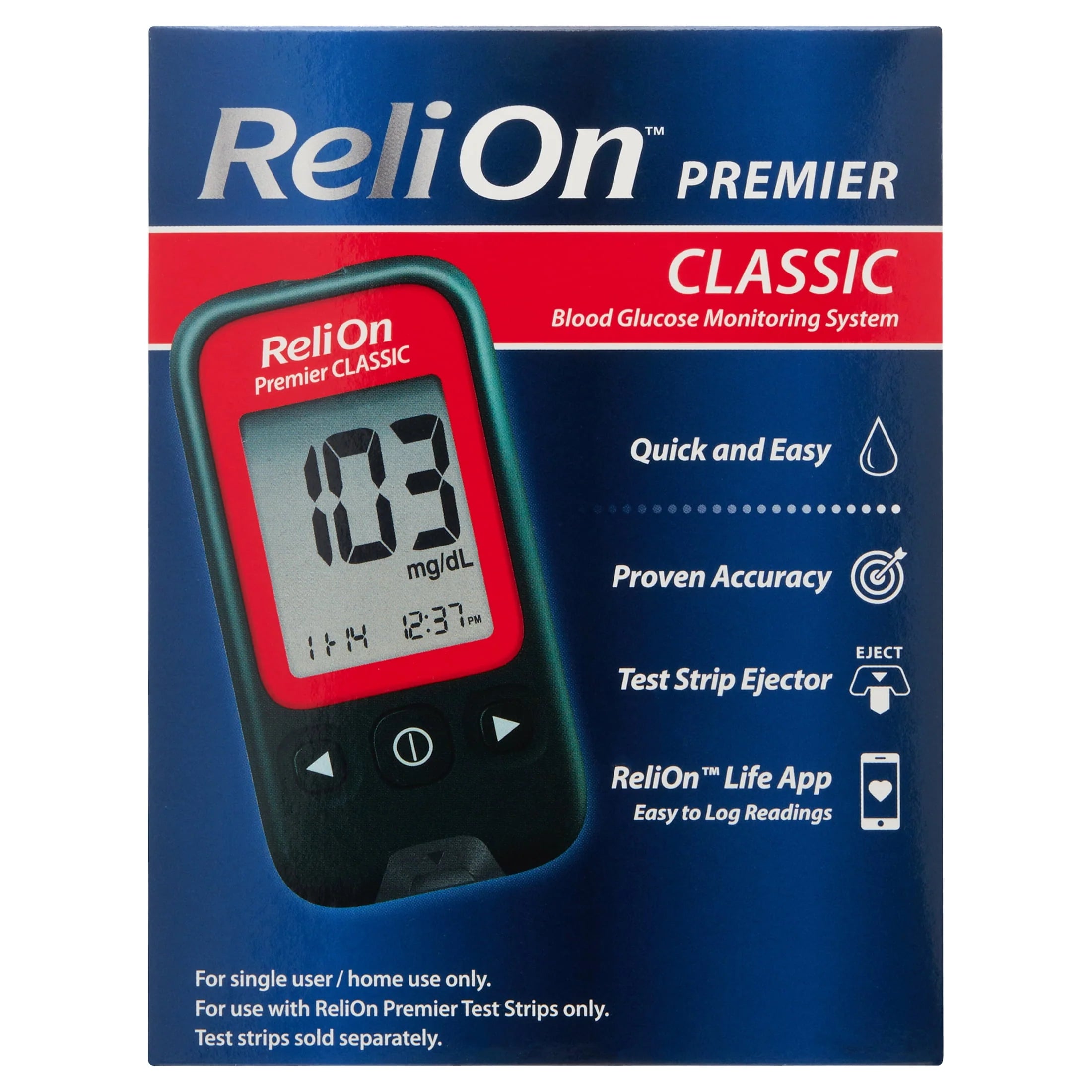 ReliOn Premier CLASSIC Blood Glucose Monitoring System