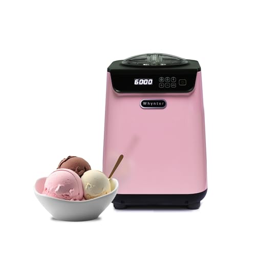 Whynter Ice Cream Maker 2.1 Qt Automatic with Built-In Compressor, Stainless Steel J810