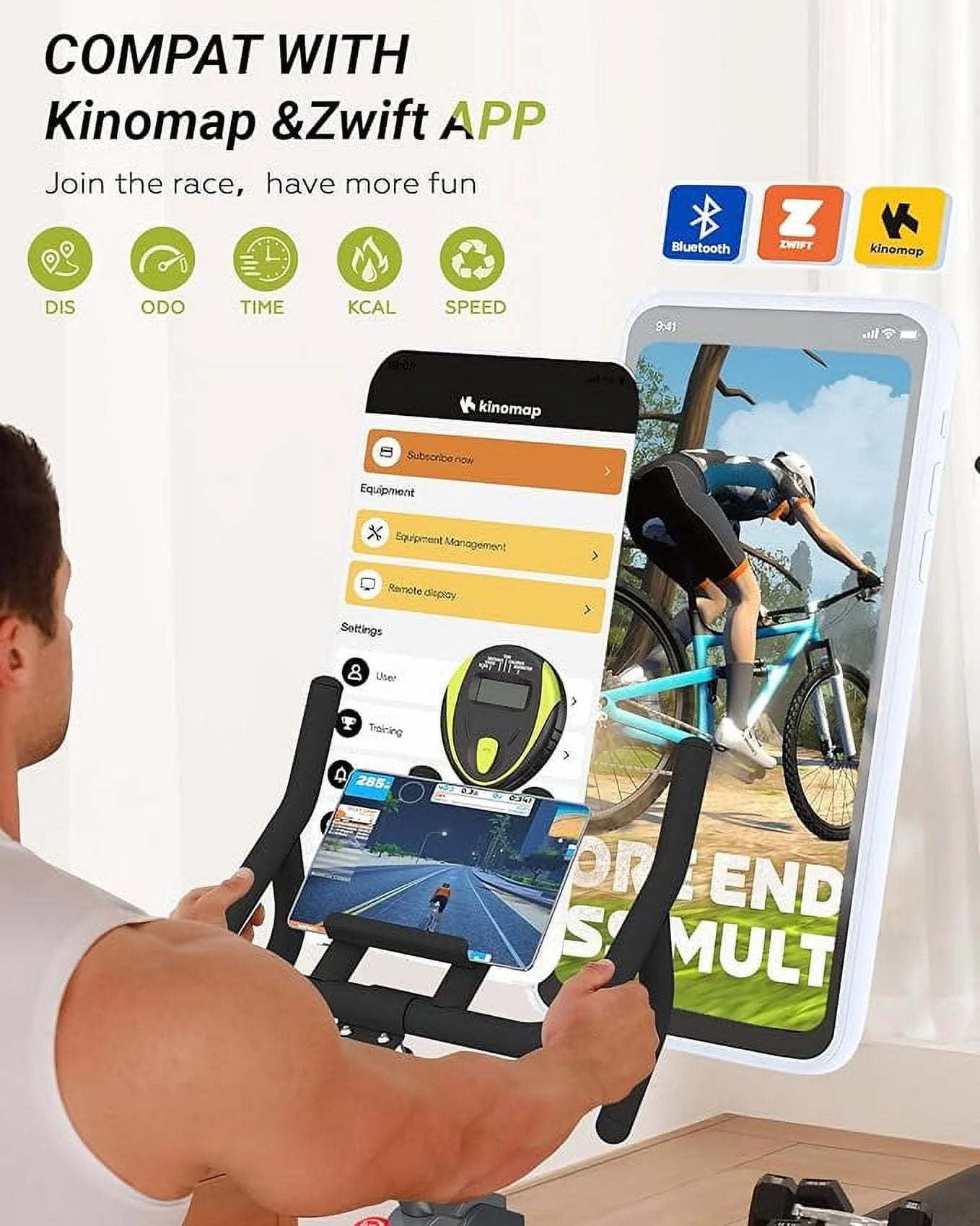 Cyclace PRO Magnetic Exercise Bike 003C 350lbs Indoor Cycling Bike with Tablet Holder S86987