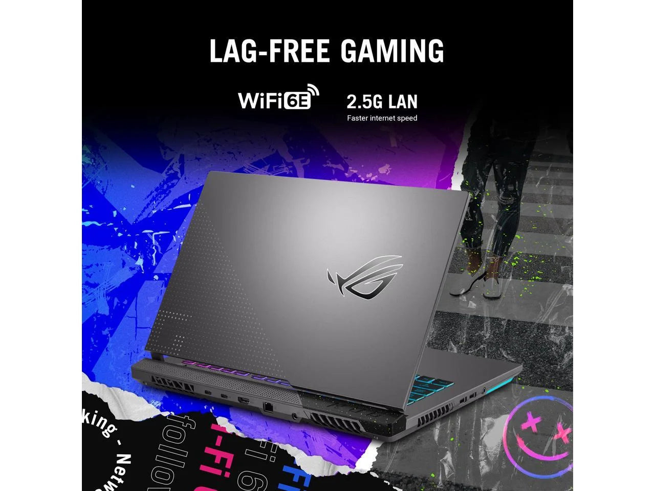 ASUS ROG Strix G15 (2022) Gaming Laptop, 15.6" FHD 144Hz, RTX 3050, Ryzen 7 6800HS, 16GB DDR5, 512GB SSD, Windows 11 P95610