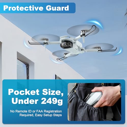 Foldable 2K HD FPV Drone with Brushless Motor for Adults U5487