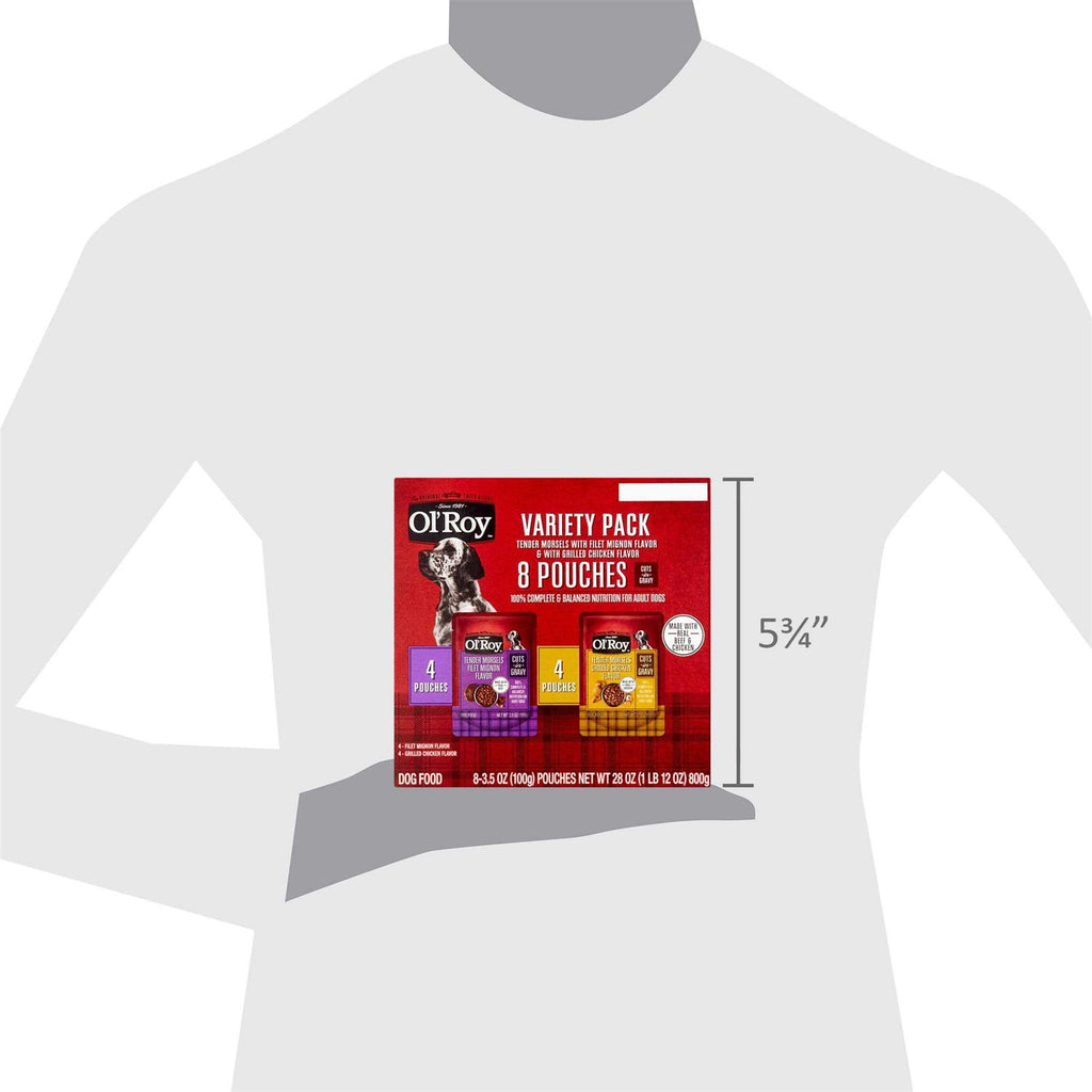 Ol’ Roy Cuts in Gravy Wet Dog Food Variety Pack, Tender Morsels E872