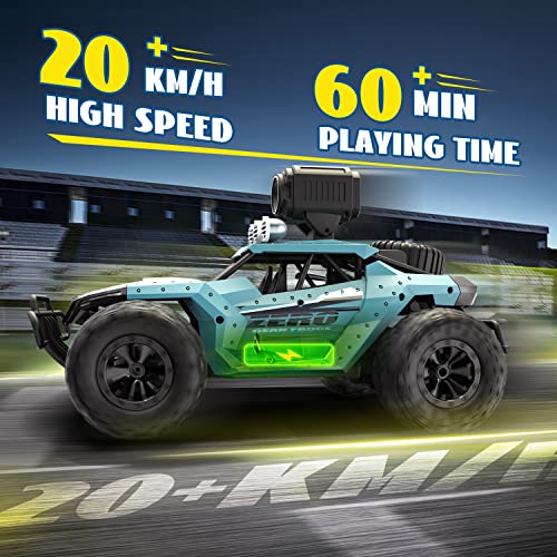DEERC DE65 Remote Control Car with 1080P HD Camera, 1:16 Scale RC Monster Truck P9812