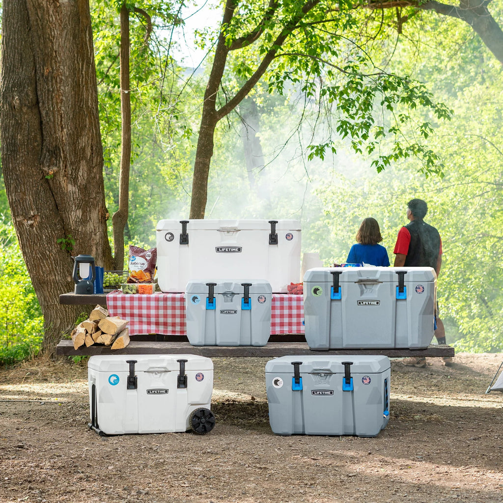 Lifetime 55 Quart Polyethylene Cooler, Light Gray U67268