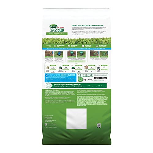 Scotts Turf Builder Tall Fescue Grass Seed Mix with Fertilizer, 5.6 lbs Z3696