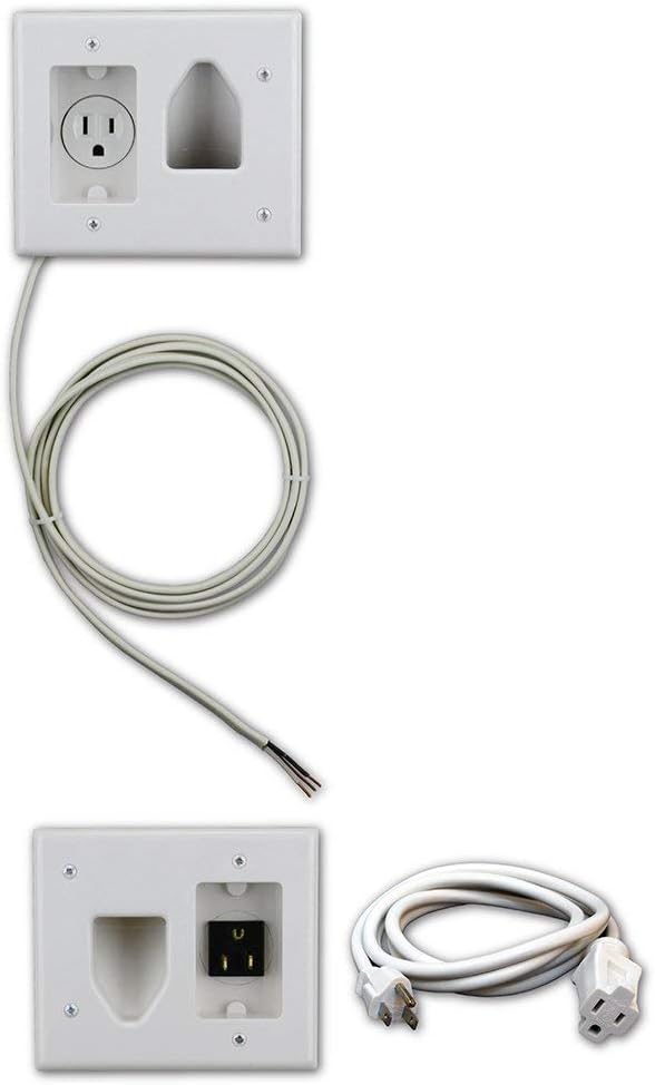 DataComm Flat Screen TV Cable Concealer Kit for In Wall Cable Management, Pack of 2 G1996