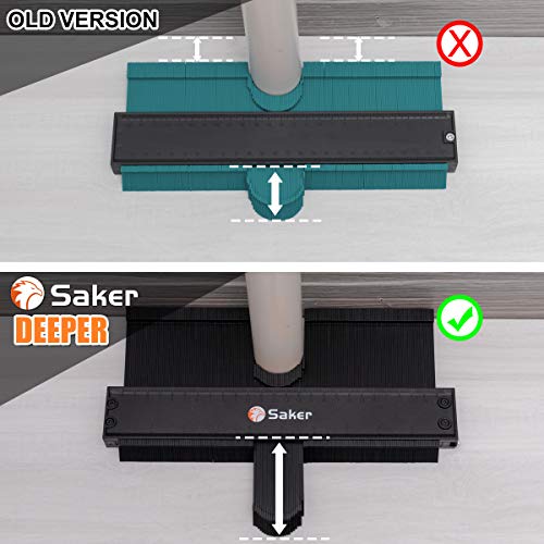 Saker Contour Gauge Duplication 10 Inch + 5 Inch Woodworking Tracing Tool X6555