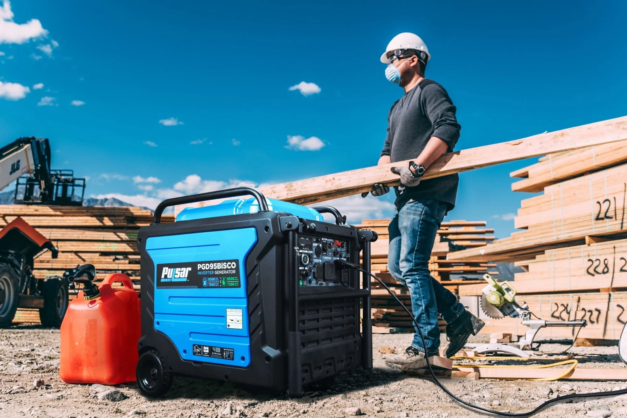 Pulsar 9,500 Watt Dual Fuel Inverter Generator with Remote Start L6111
