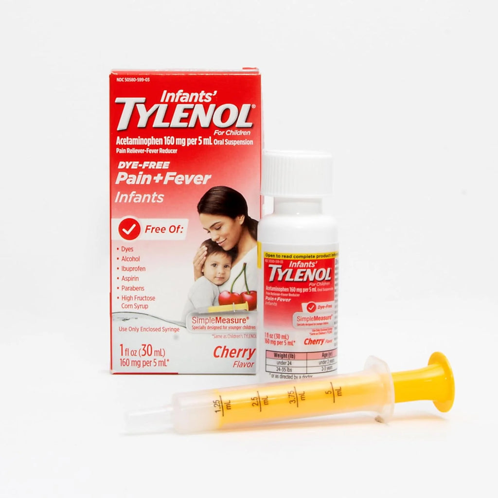 Infants' Tylenol Acetaminophen, Dye-Free Cherry, 2 fl oz P517914