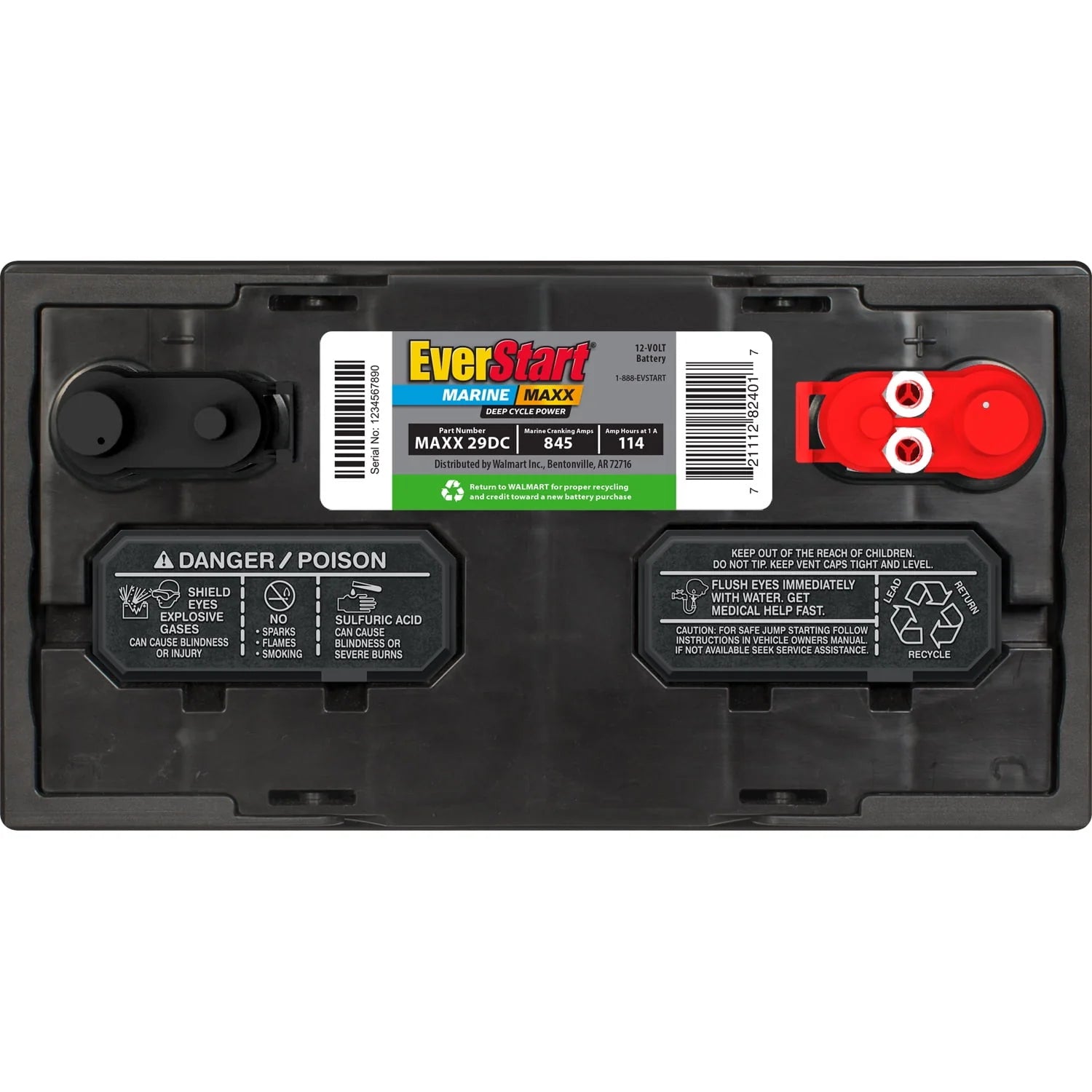 EverStart Maxx Marine Battery Group Size 29DC 12V 845 CCA Q273