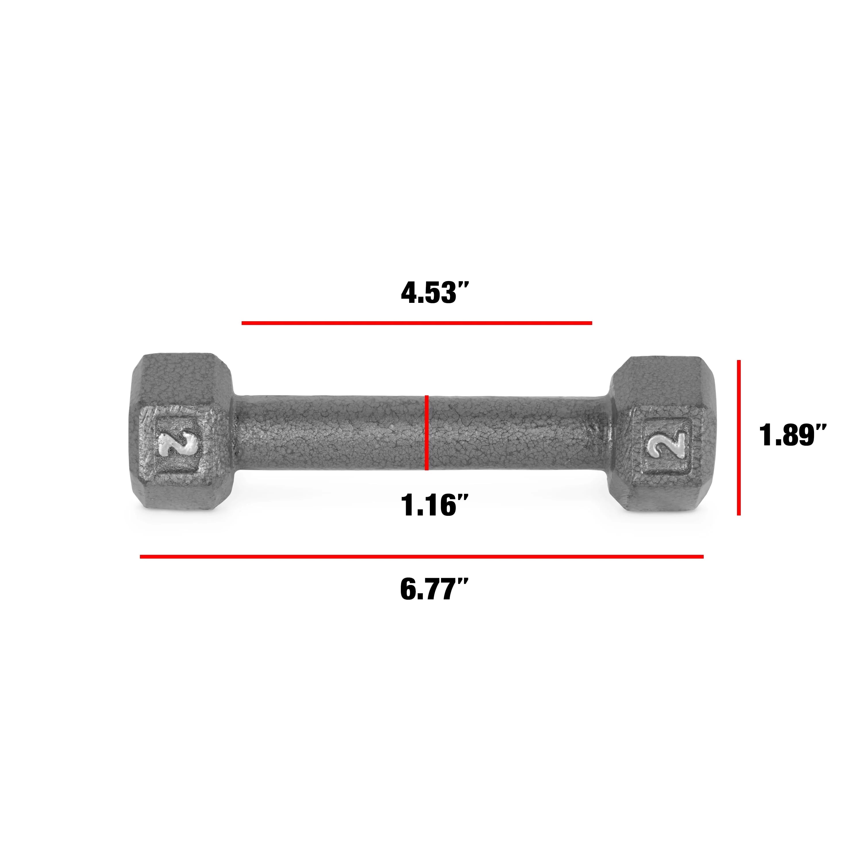 CAP Barbell Cast Iron Dumbbell 25 Lb Pair H734