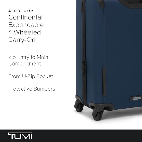 TUMI Aerotour 4 Wheel Expandable Carry-On Luggage, Black W53747