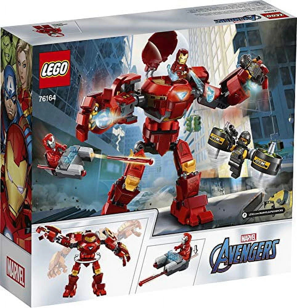 LEGO Marvel Avengers Iron Man Hulkbuster Versus A.I.M. Agent 76164 Brick-Build Playset with Minifigures Q9955