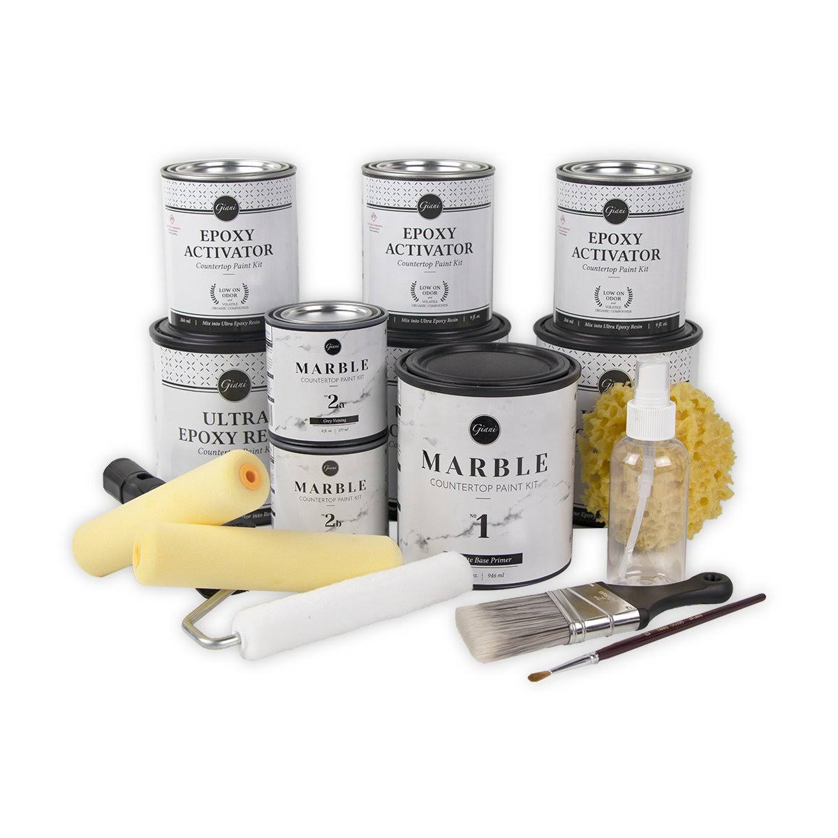 Giani Marble Countertop Paint Kit, White N514