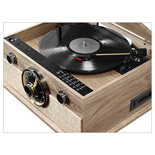 Victrola Brookline 6-in-1 Bluetooth Record Player & Multimedia Center R569