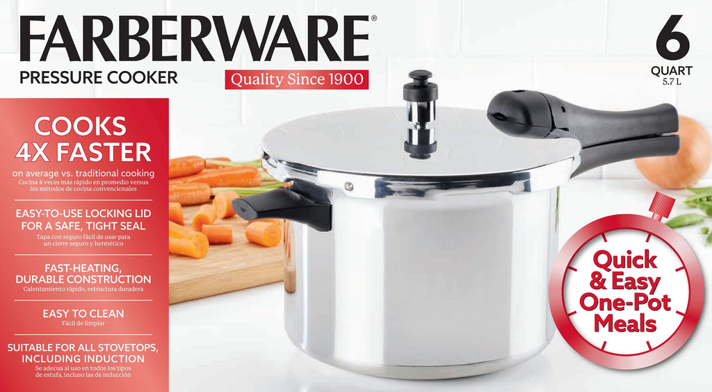 Farberware 6-Quart Aluminum Stovetop Pressure Cooker D2692