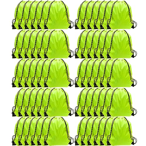 GoodtoU 40 Pack Drawstring Backpacks Waterproof Nylon Cinch Bags for School Gym N792