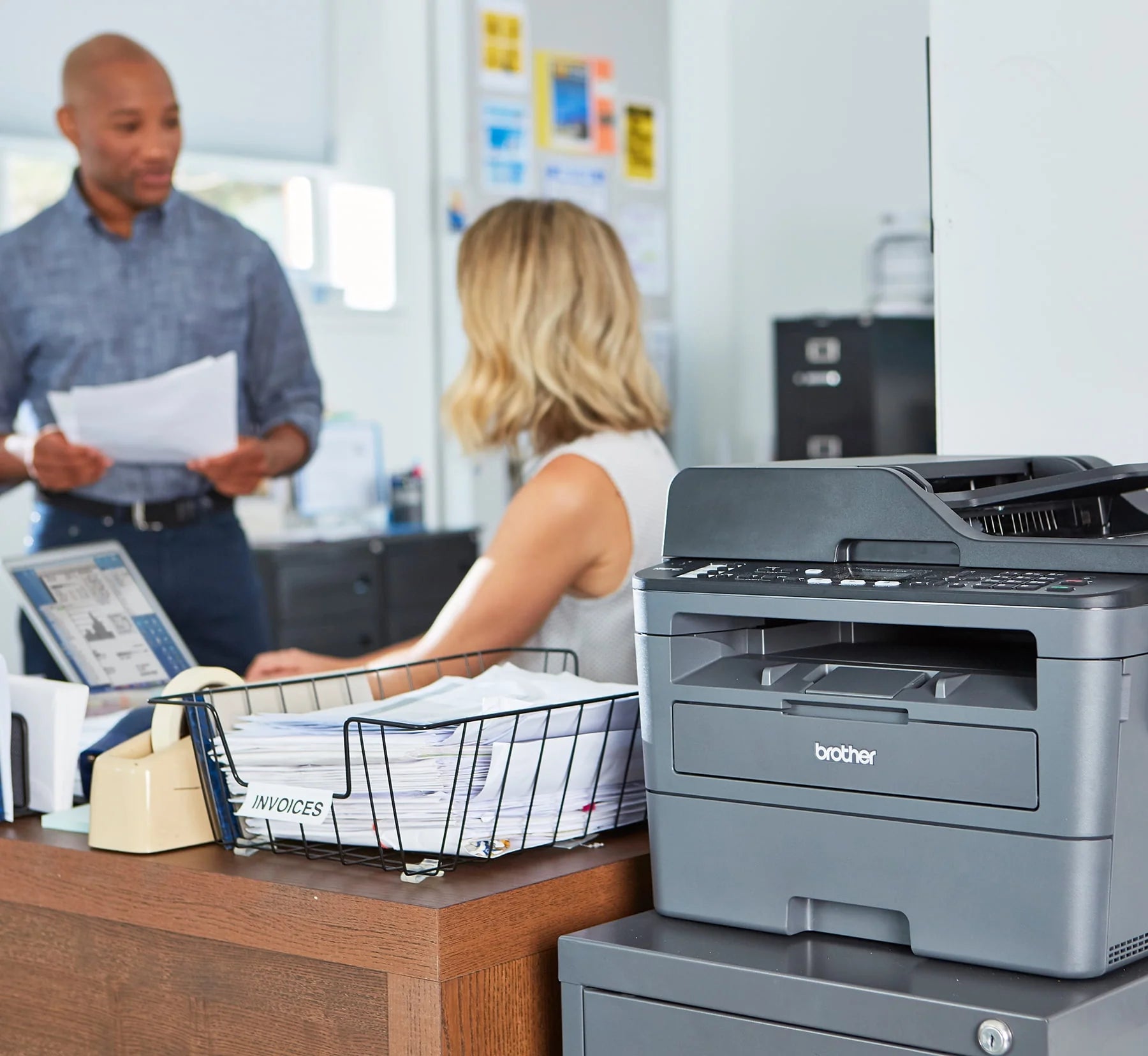 Brother MFC-L2710DW Monochrome Laser All-in-One Printer, Wireless Duplex H19542