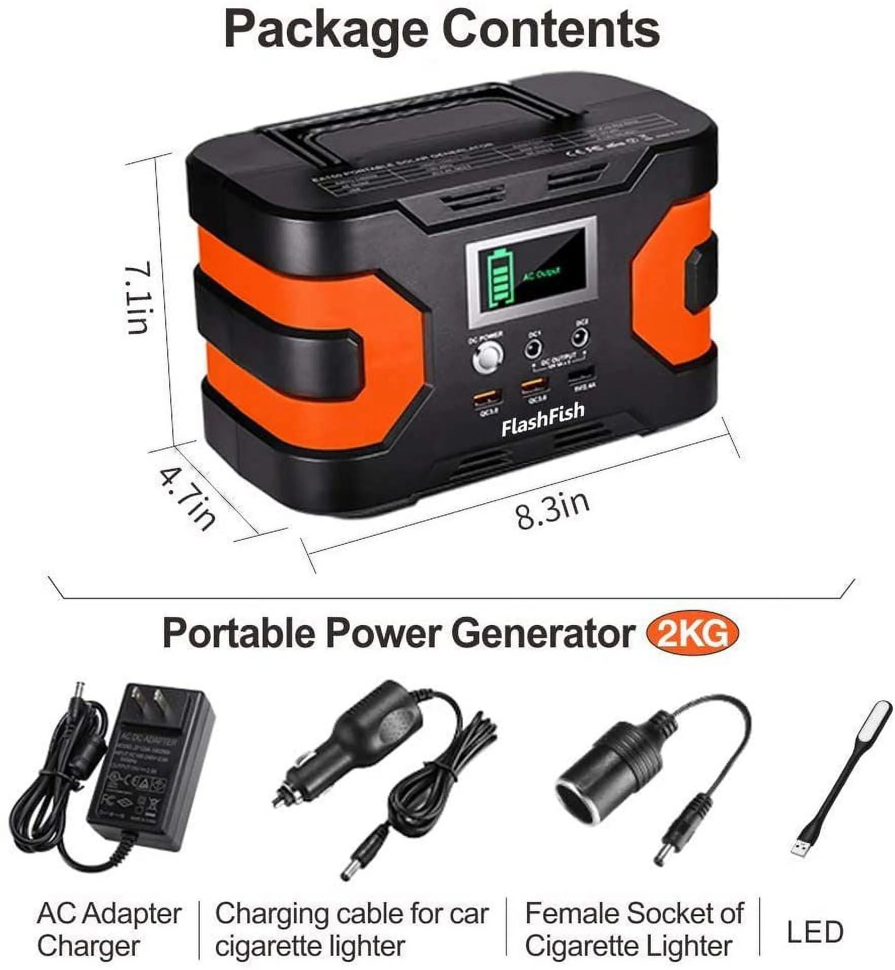 200W Flashfish CPAP Battery 166Wh Portable Power Station S92361