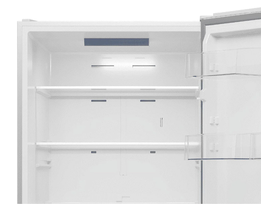 Midea 18.7 Cu. Ft. Bottom Mount Refrigerator, Stainless Steel O61803